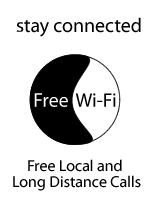 free wi-fi and Local Calls